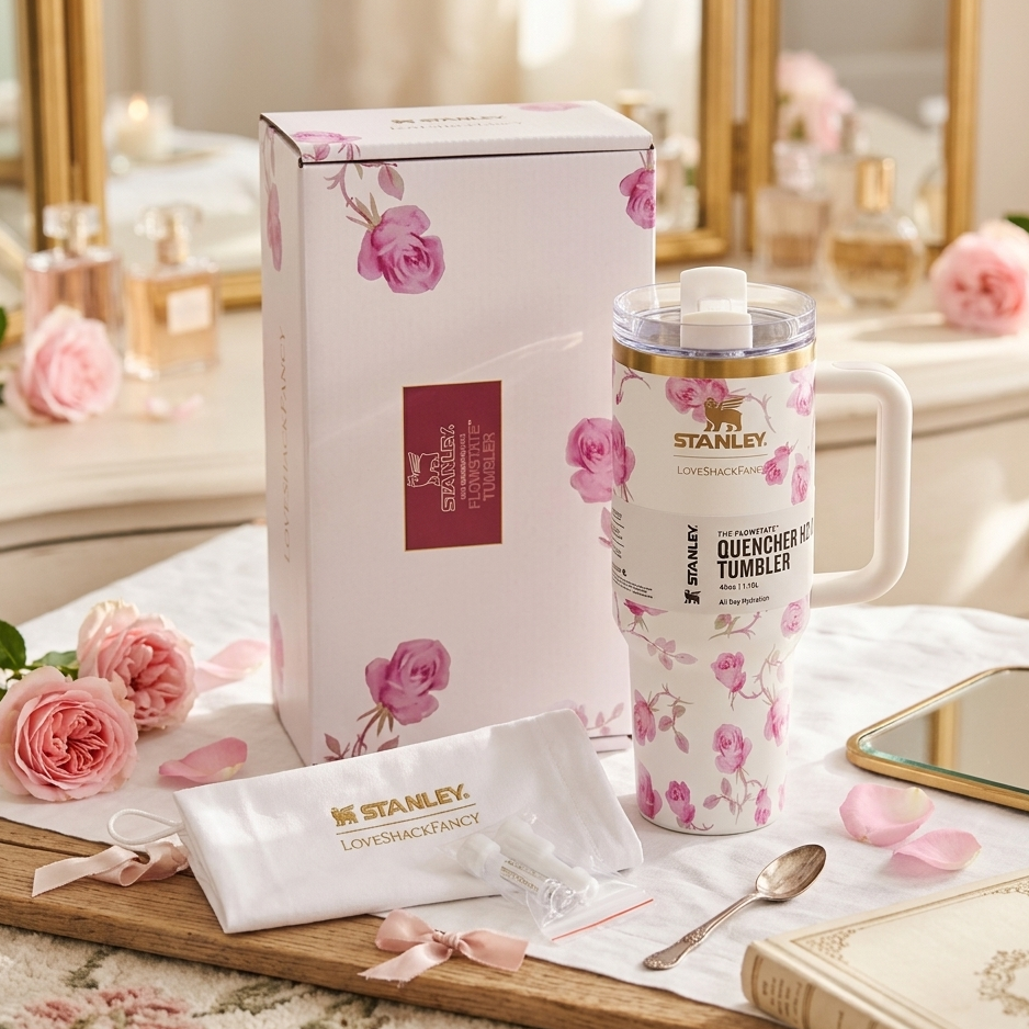 Stanley x LoveShackFancy 40oz Quencher H2.0 Floral Tumbler