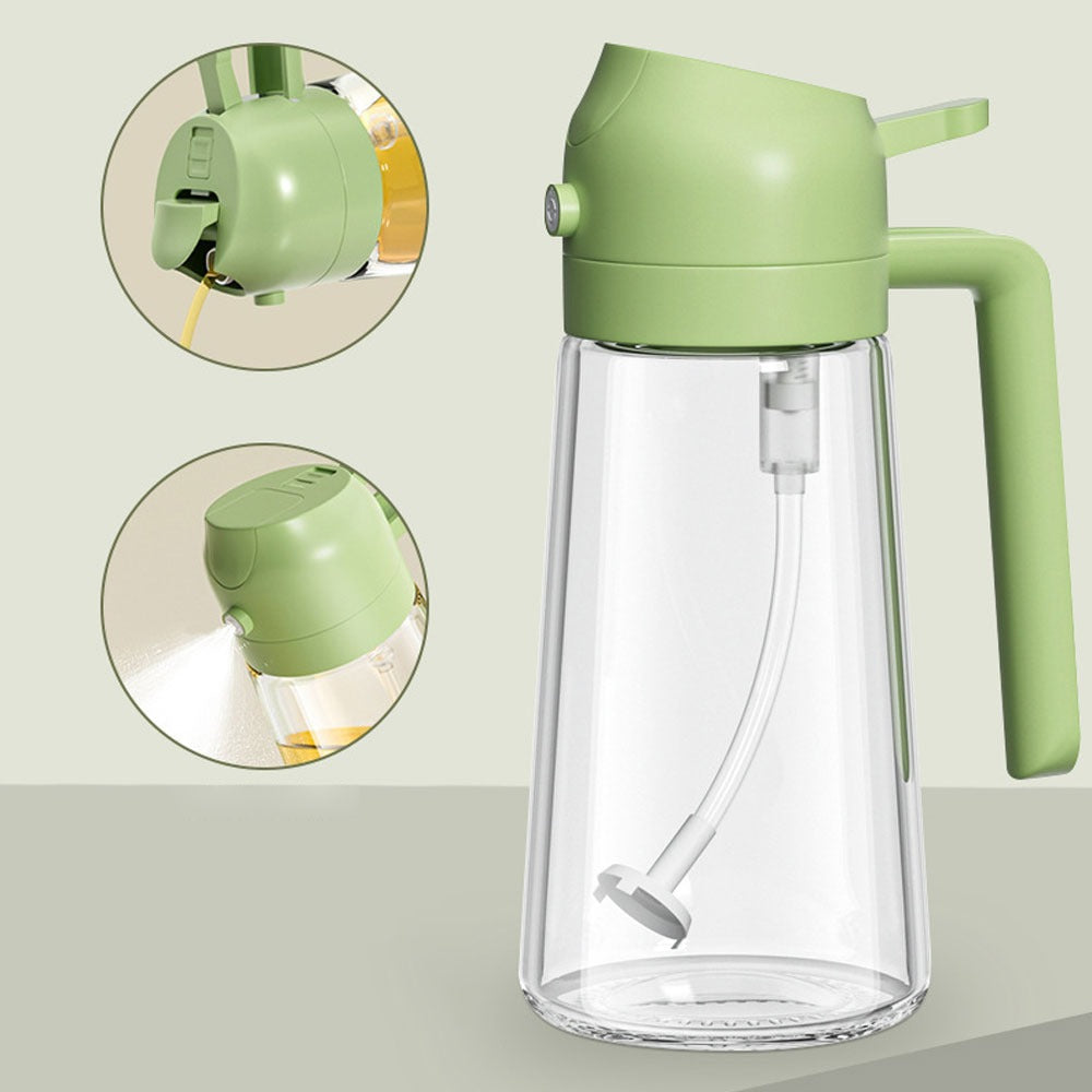 2-In-1 Oil Sprayer Bottle 400ML – Kitchen Oil Spray & Pour Dispenser