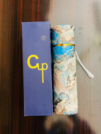 Stylish Printed Stainless Steel Water Bottle 650ML with Box