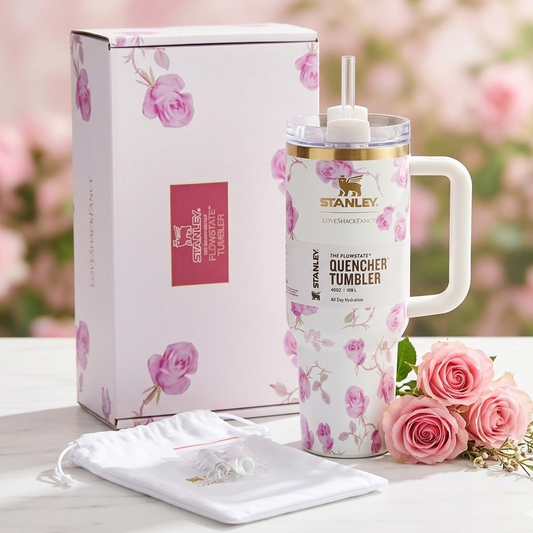 Stanley x LoveShackFancy 40oz Quencher H2.0 Floral Tumbler