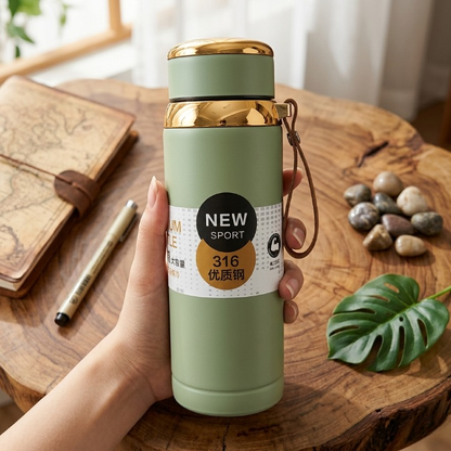 Premium Matte Stainless Steel Water Bottle – Insulated Flask