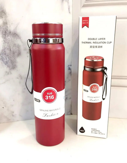 Premium Matte Stainless Steel Water Bottle – Insulated Flask