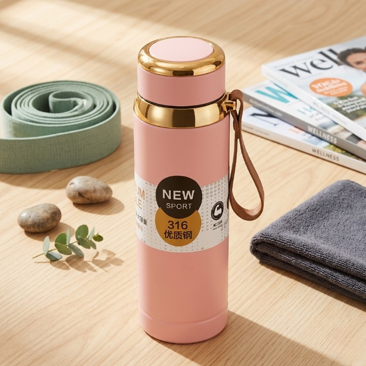 Premium Matte Stainless Steel Water Bottle – Insulated Flask