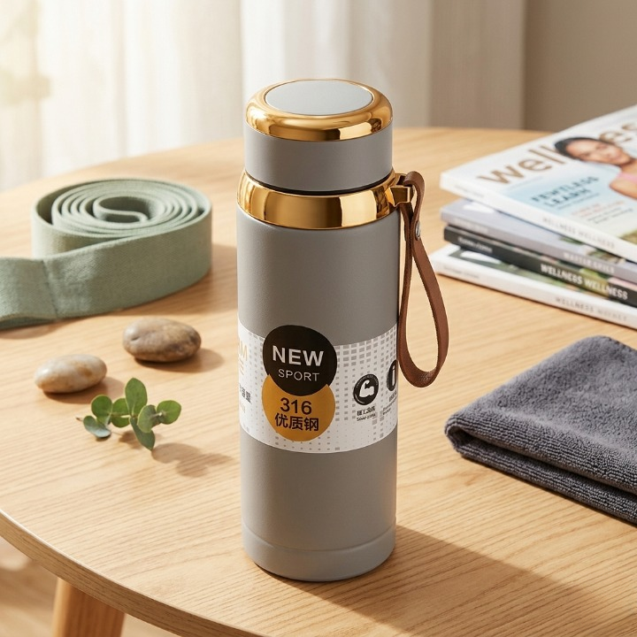 Premium Matte Stainless Steel Water Bottle – Insulated Flask
