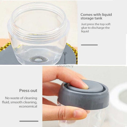 Kitchen Soap Dispensing Palm Brush – Dish Scrubber with Soap Dispenser