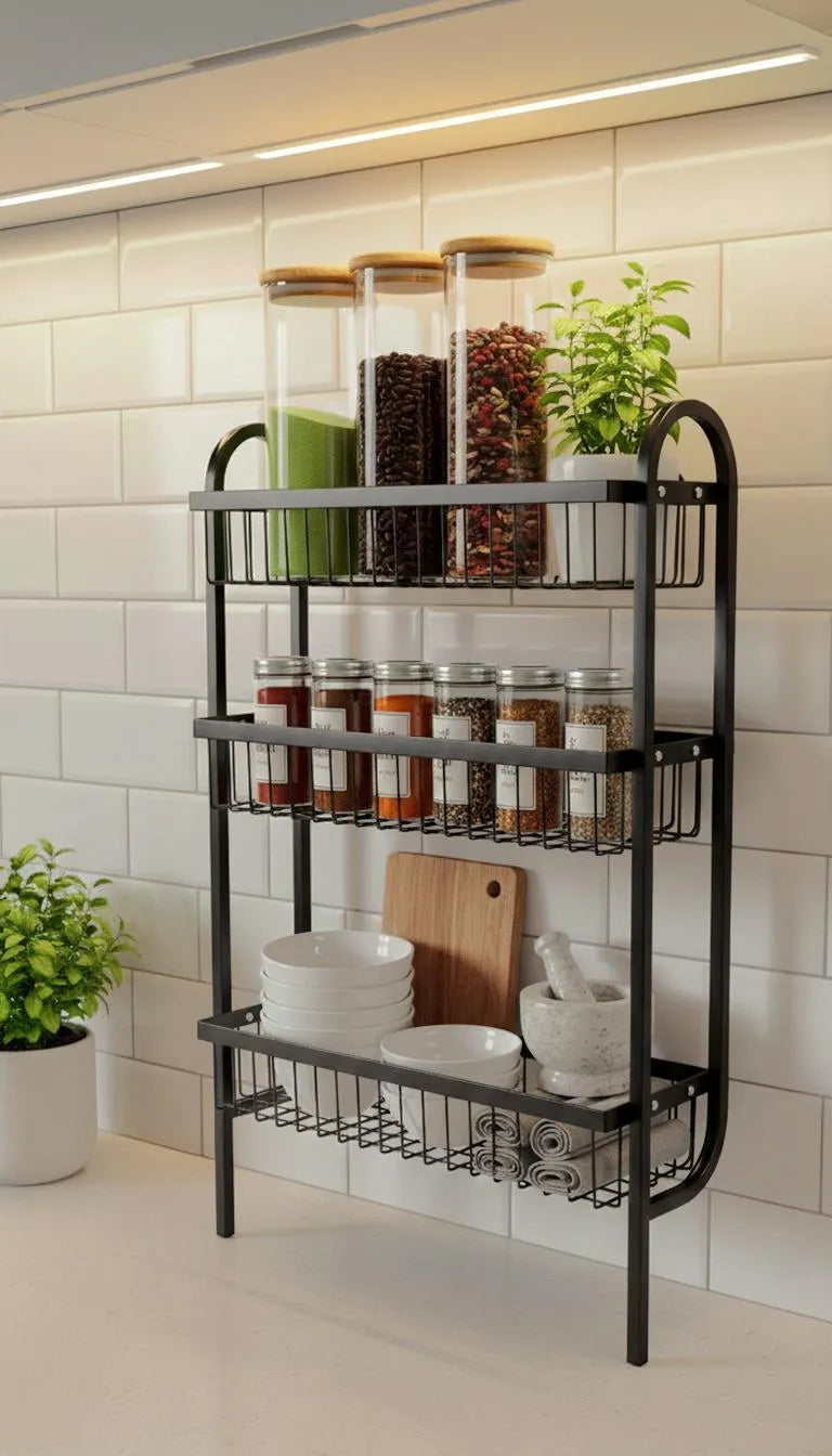 3-Tier Wall Mounted Spice Rack