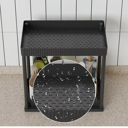 Multi-Functional Kitchen Storage Shelf – Rust-Proof Carbon Steel Organizer