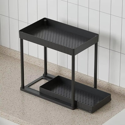 Multi-Functional Kitchen Storage Shelf – Rust-Proof Carbon Steel Organizer