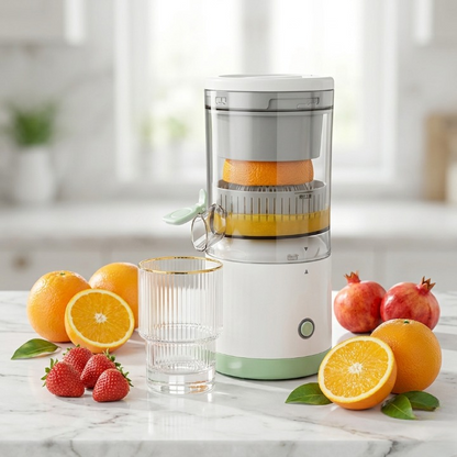 Rechargeable Portable Citrus Juicer – Wireless USB Electric Orange & Lemon Squeezer
