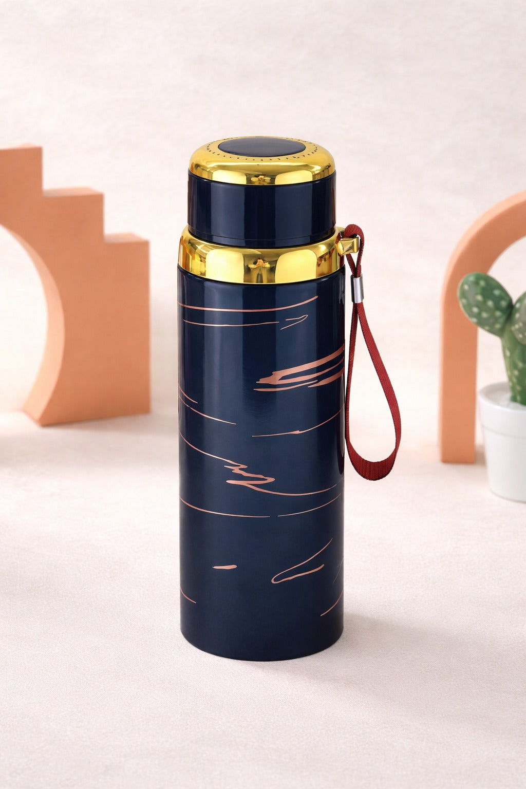 Luxury Marble Stainless Steel Water Bottle – Vacuum Insulated Thermal Flask