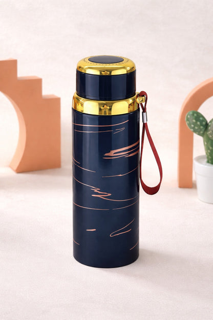 Luxury Marble Stainless Steel Water Bottle – Vacuum Insulated Thermal Flask