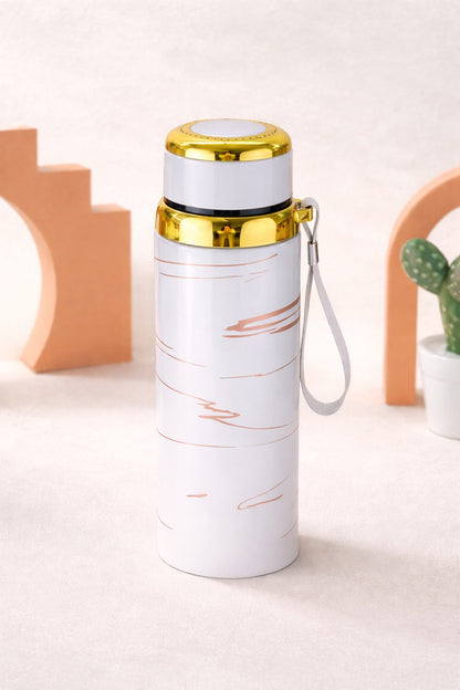 Luxury Marble Stainless Steel Water Bottle – Vacuum Insulated Thermal Flask