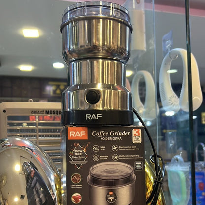 RAF Electric Coffee & Spice Grinder – 300W Stainless Steel Masala Grinder