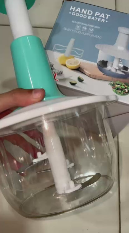 1.5L Manual Push Chopper – Multipurpose Hand Press Food Chopper